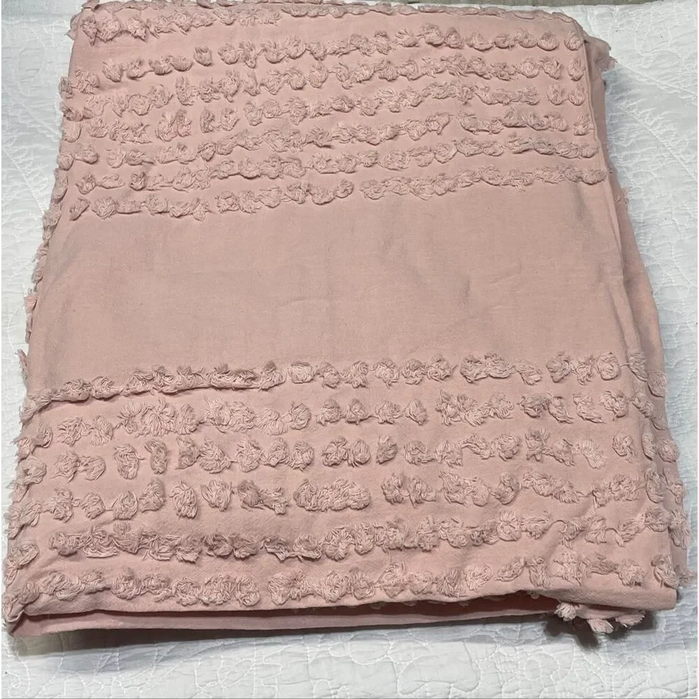 Pottery Barn Kids Candlewick Twin Duvet Blush
